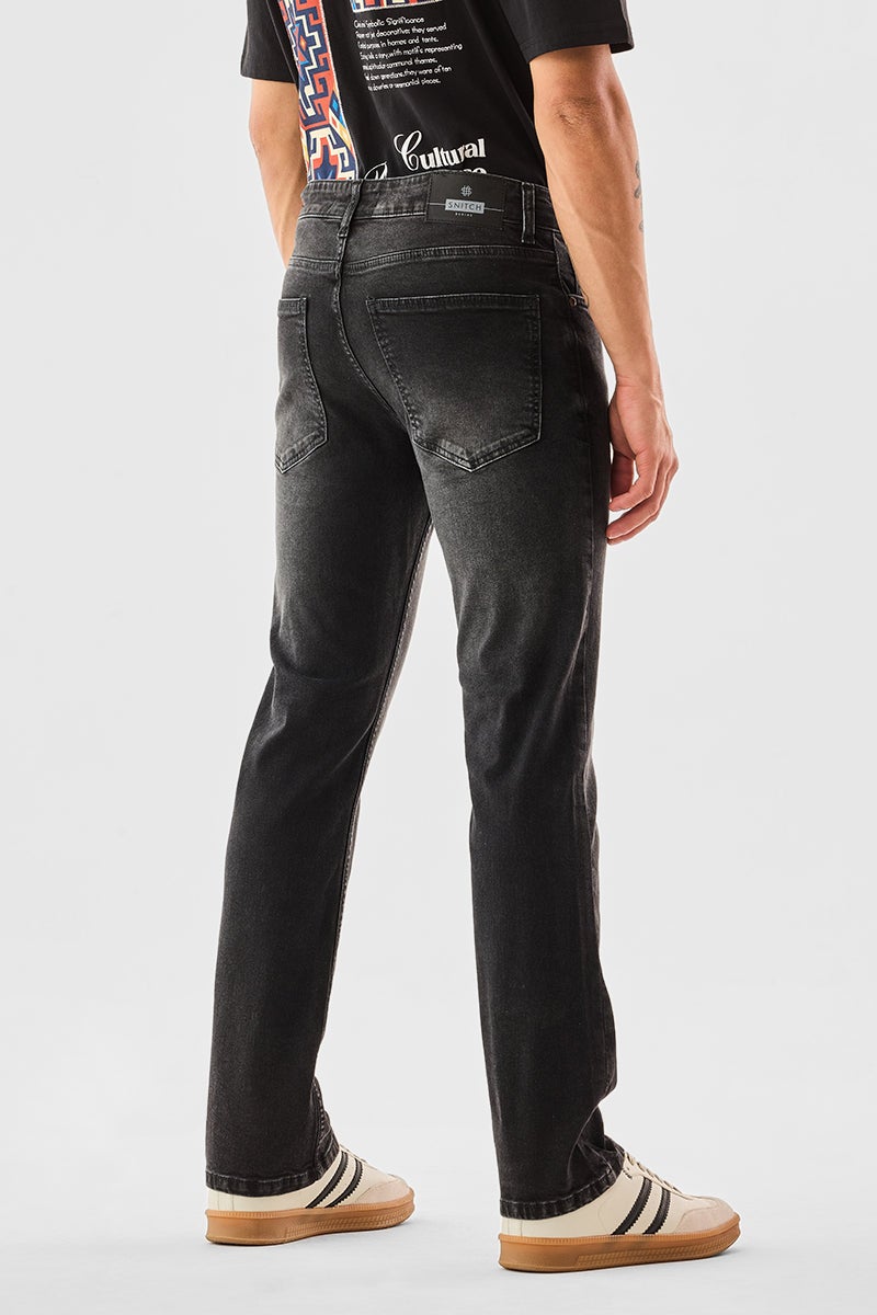 SNITCH Straight Fit Stretch Washed Jeans - Image 4